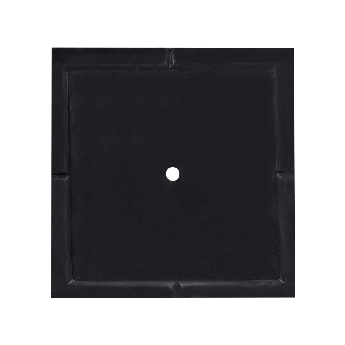 Doniczka kwadratowa 50 x 50 x 46 cm czarna PAROS