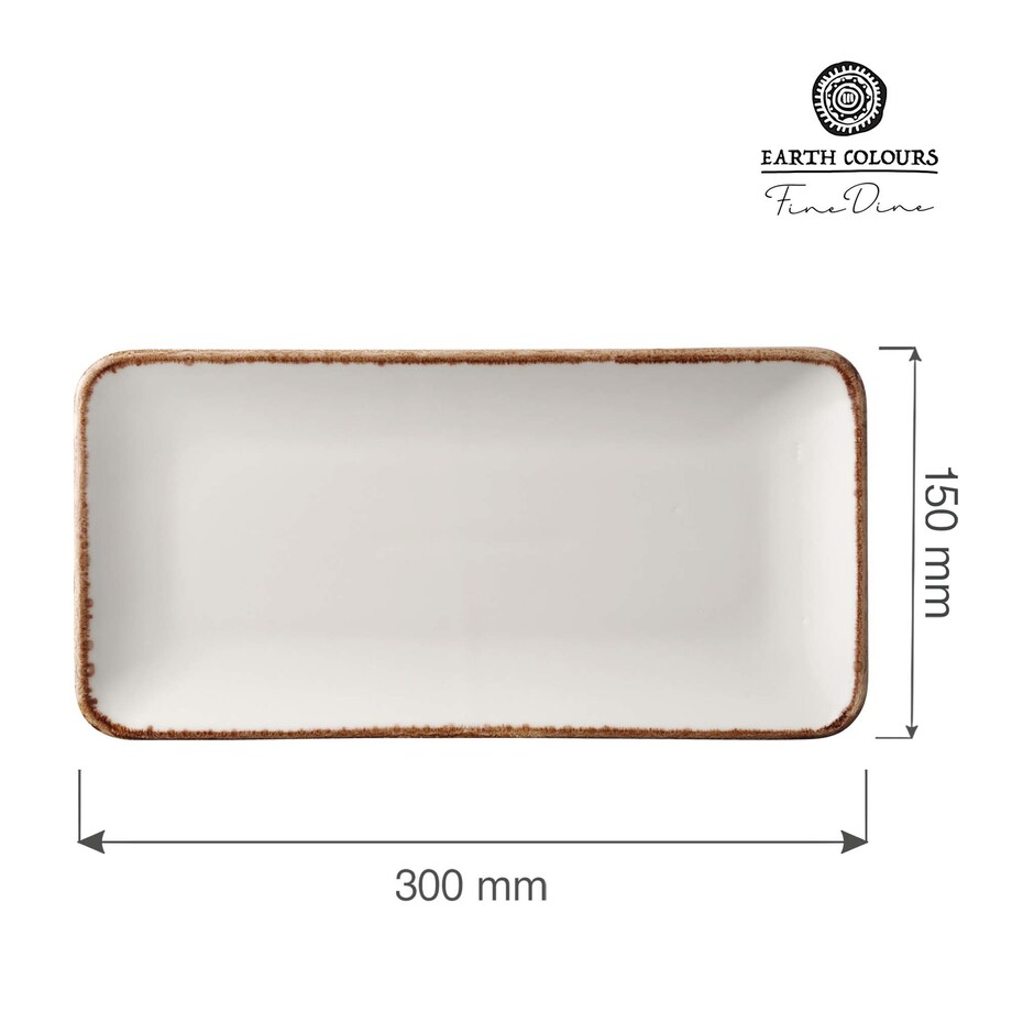 Talerz prostokątny Vanilla, 300x150 mm