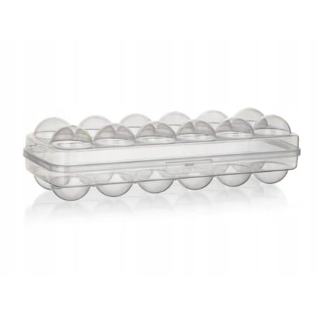 PLSTIKOWY PJEMNIK NA JAJKA 12 jaj do przenoszenia lodówki przewożenia