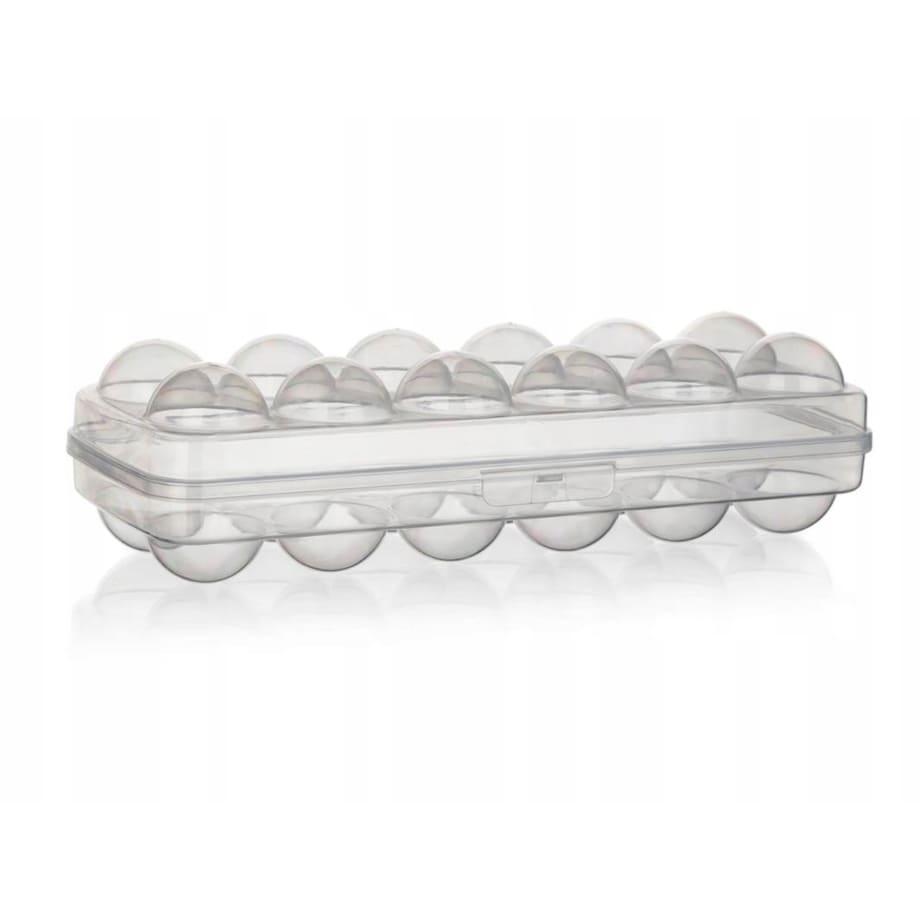 PLSTIKOWY PJEMNIK NA JAJKA 12 jaj do przenoszenia lodówki przewożenia