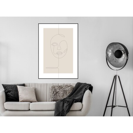 Poster Story, Plakat, Obraz - Twarz w Konturach, wymiary 42 x 60 cm