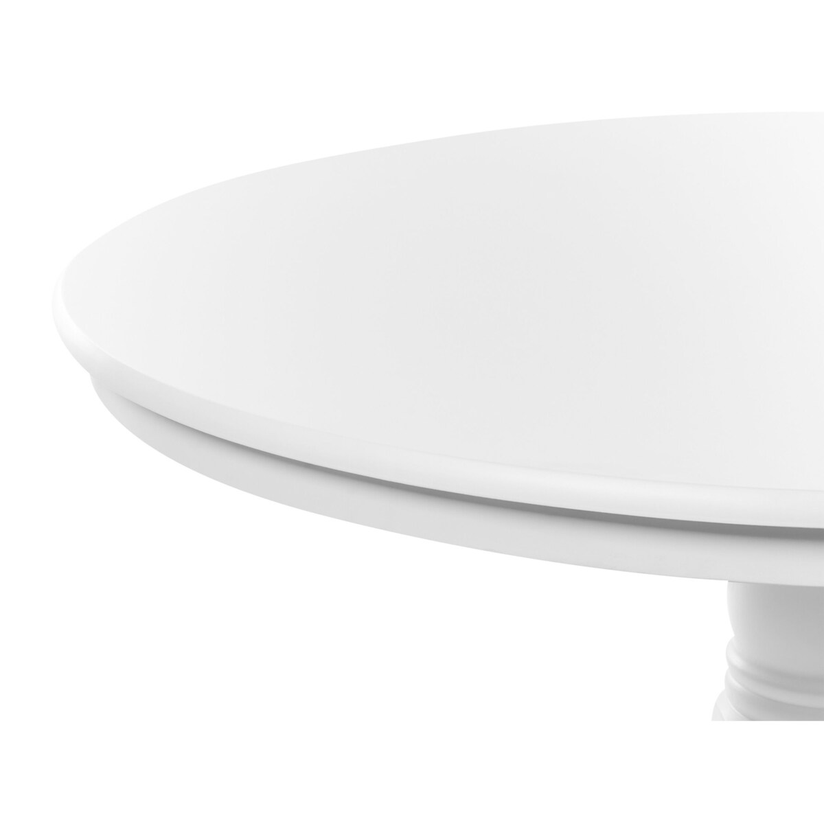 Stół do jadalni okrągły 120 cm biały AKRON