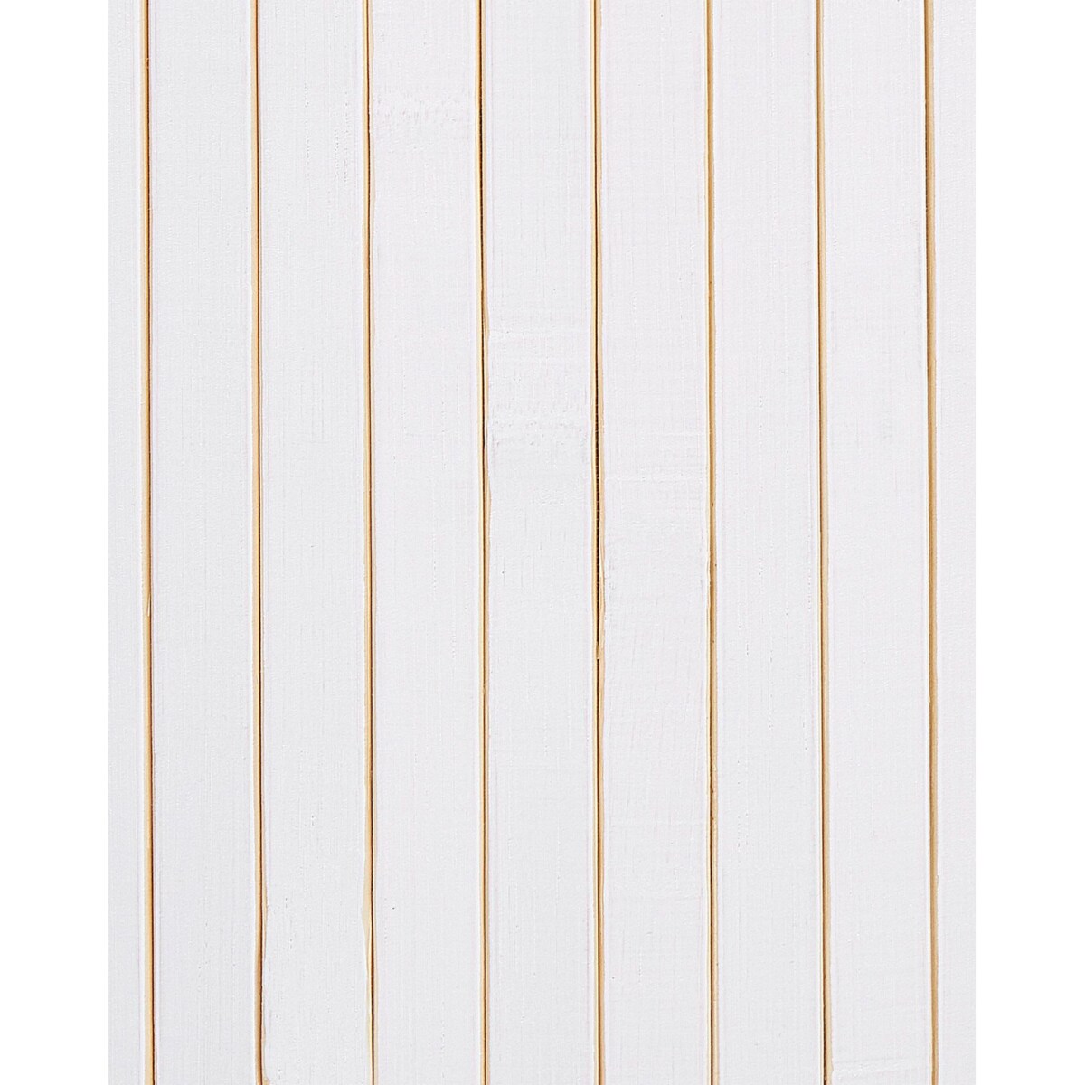 Kosz bambusowy z pokrywą biały SANNAR