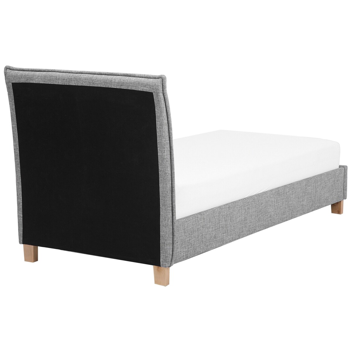 Łóżko tapicerowane 90 x 200 cm szare SENNEZ