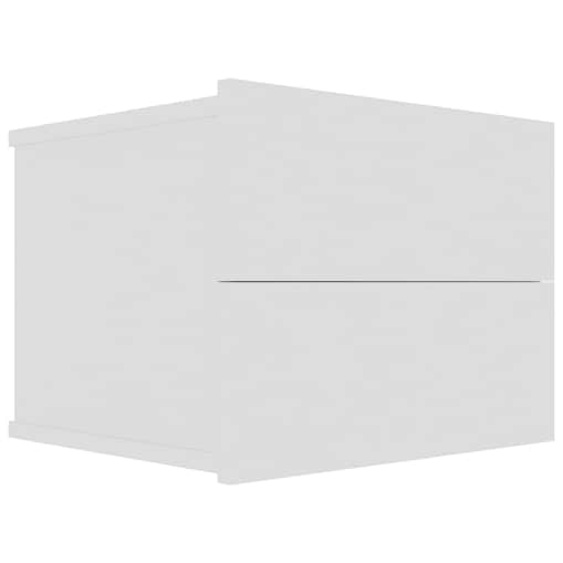 vidaXL Szafka nocna, biała, 40x30x30 cm, materiał drewnopochodny