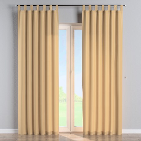 Zasłona na szelkach 1 szt. 130x245 złoty z połyskiem