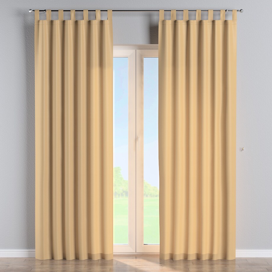 Zasłona na szelkach 1 szt. 130x245 złoty z połyskiem