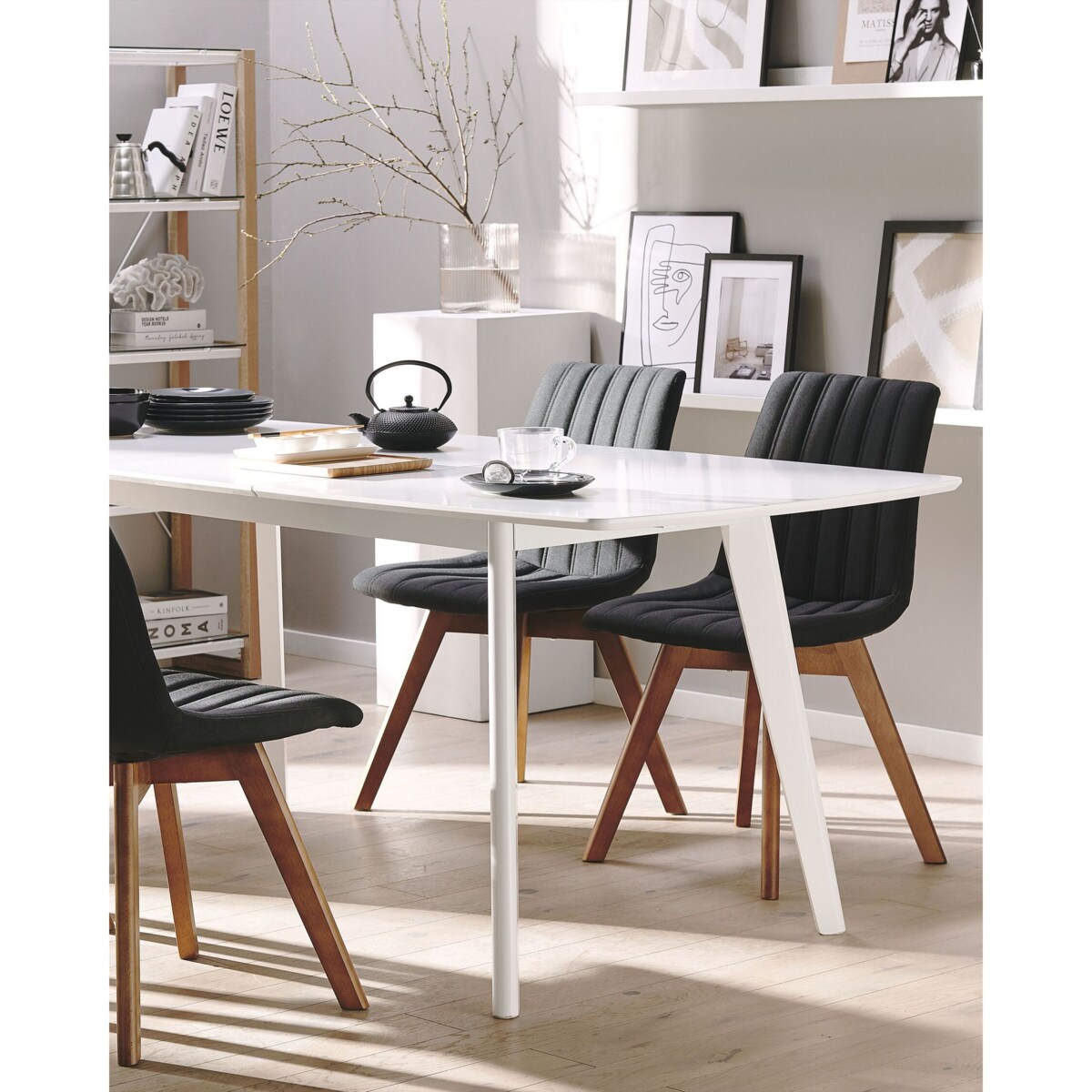 Zestaw 2 krzeseł do jadalni CALGARY Czarny