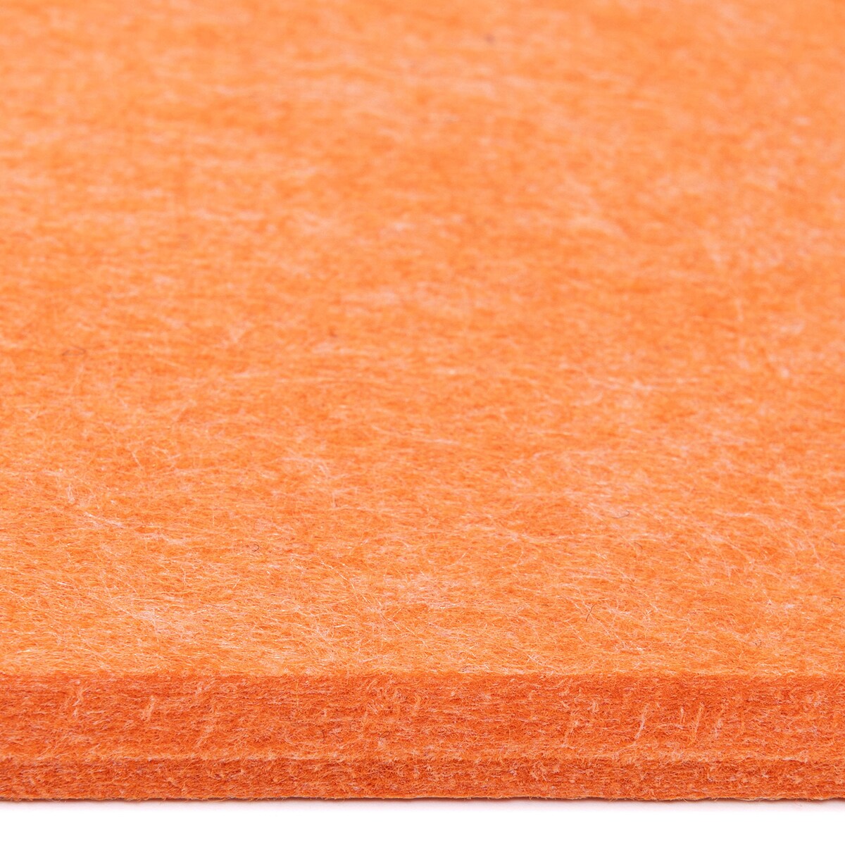 Zestaw 2 szt panel filcowy Felly 40x40 cm płytka kwadrat gładki pomarańczowy