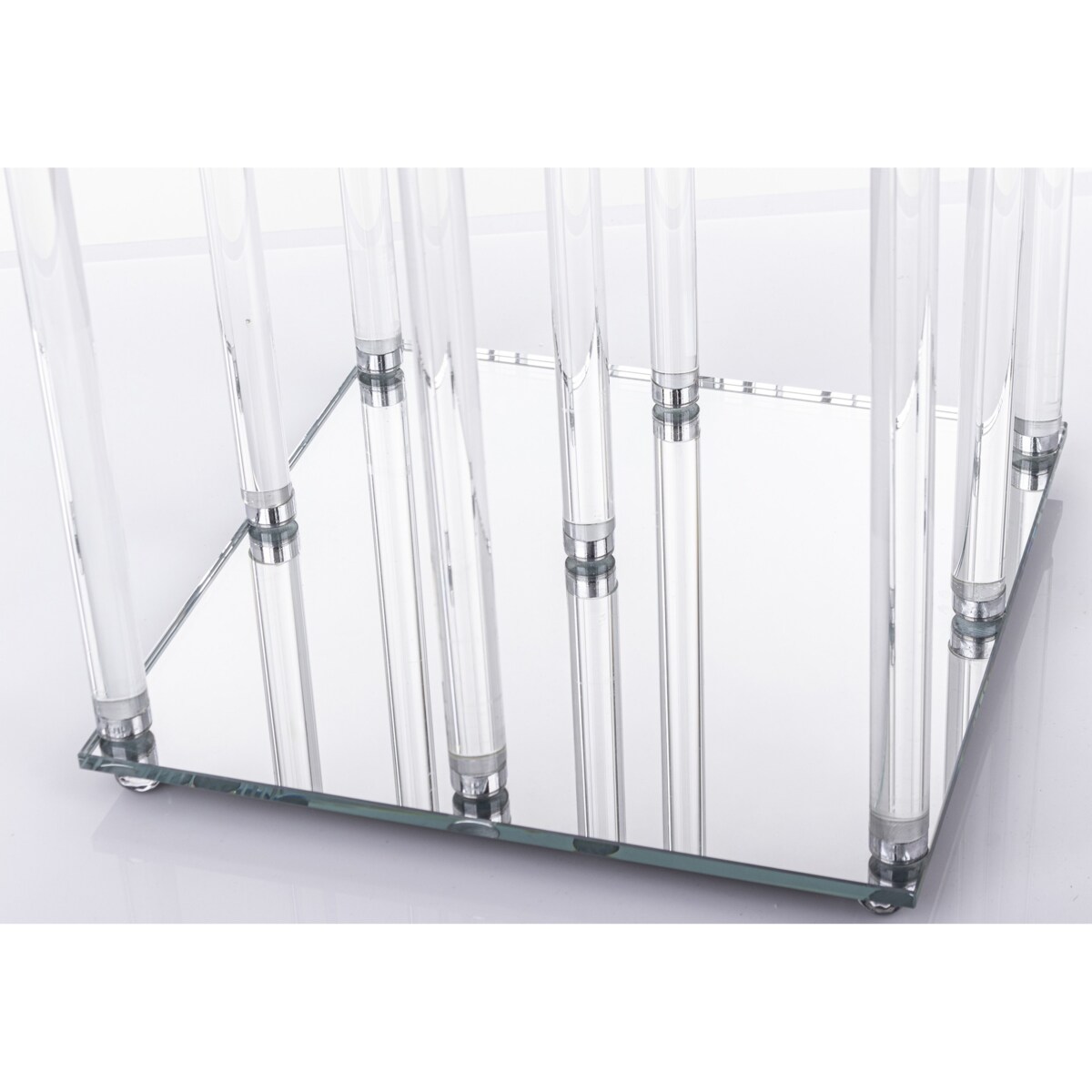 Świecznik ozdobny szklany na 9 świec 104x36x33 cm MULTISY