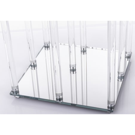 Świecznik ozdobny szklany na 9 świec 104x36x33 cm MULTISY