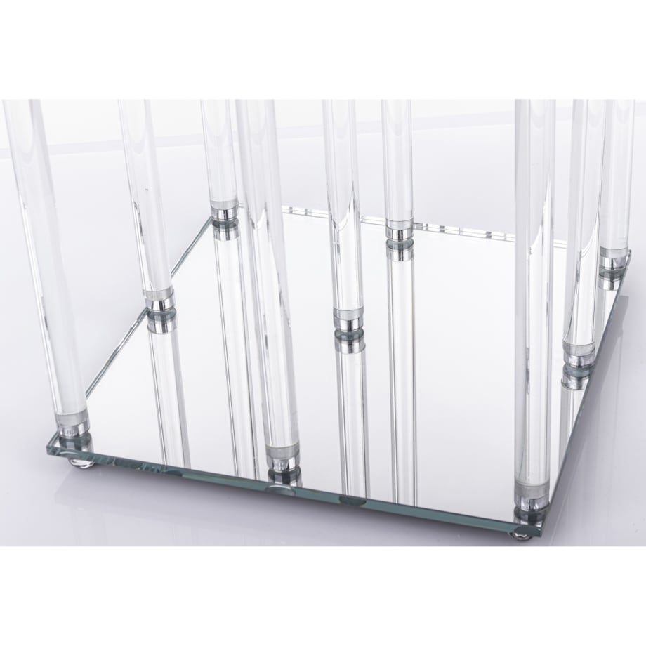 Świecznik ozdobny szklany na 9 świec 104x36x33 cm MULTISY