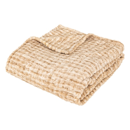 Pled 125x150 cm SELATU beżowy