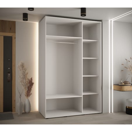 Szafa przesuwna Garderoba SAPPORO 2 150 gł. 60 biały/biały