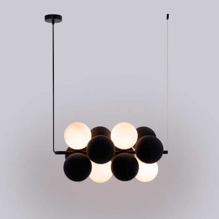 Lampa kulista wiesząca Vino ABR-GRAPPA-H-S Abruzzo balls czarne białe