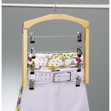 Uchwyt na spódnice, ubrania, 4 wieszaki, ZELLER