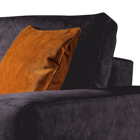 Hesto 3-osobowa rozkładana sofa - antracytowa