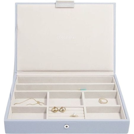 Szkatułka na biżuterię Stackers classic lawendowa z pokrywką