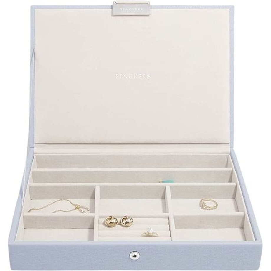 Szkatułka na biżuterię Stackers classic lawendowa z pokrywką