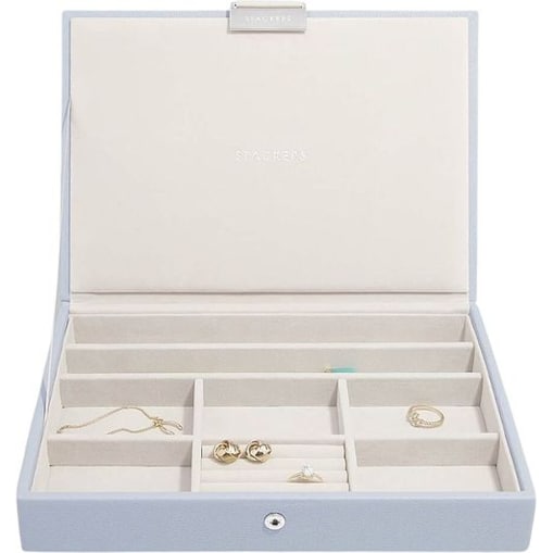 Szkatułka na biżuterię Stackers classic lawendowa z pokrywką