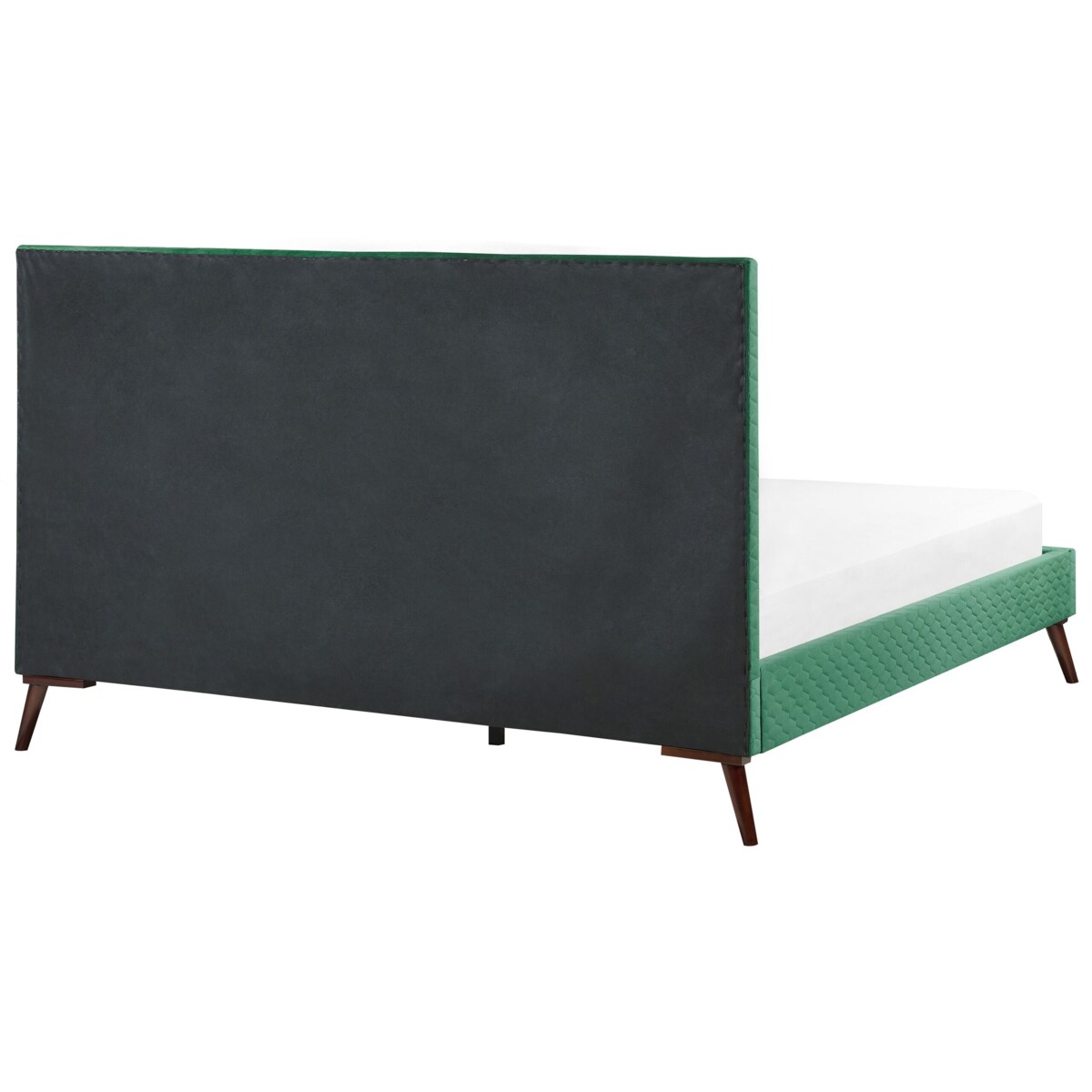 Łóżko welurowe 180 x 200 cm zielone BAYONNE
