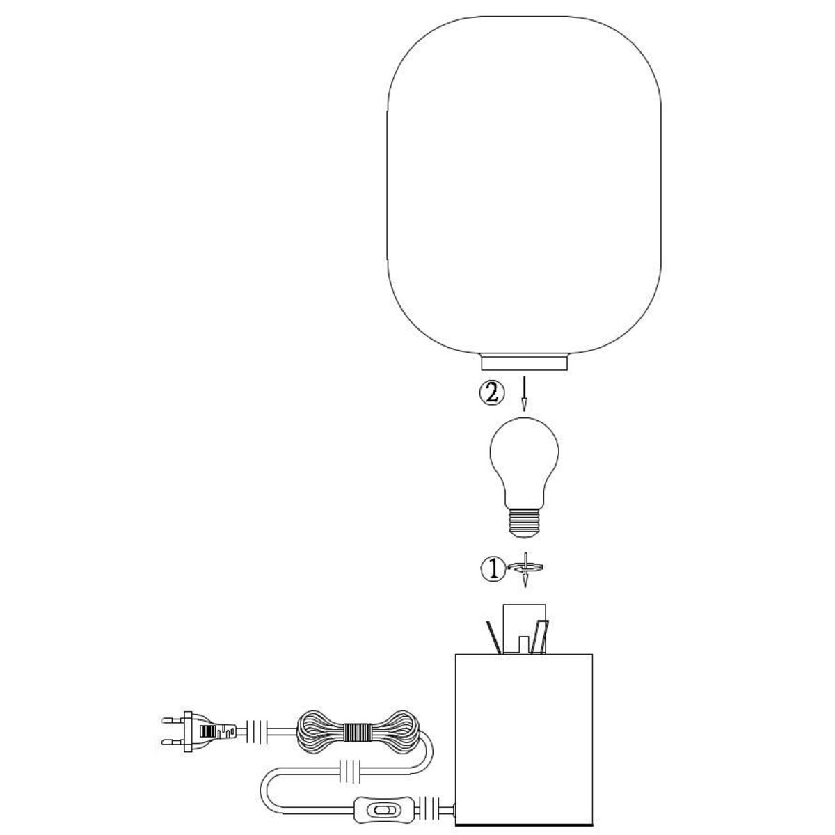 Stojąca LAMPA industrialna BROOKLYN 107481 Markslojd szklana LAMPKA stołowa loftowa na biurko czarna przydymiona