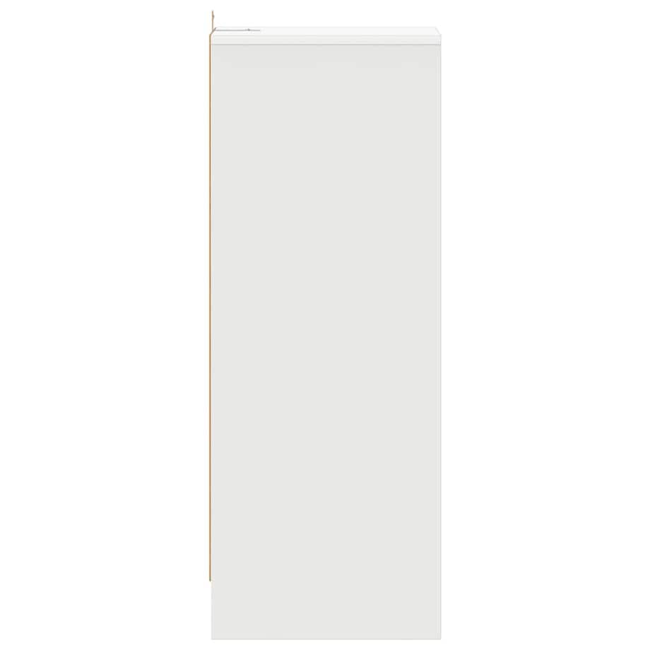 vidaXL Szafka na buty, biała, 31,5x35x90 cm, materiał drewnopochodny