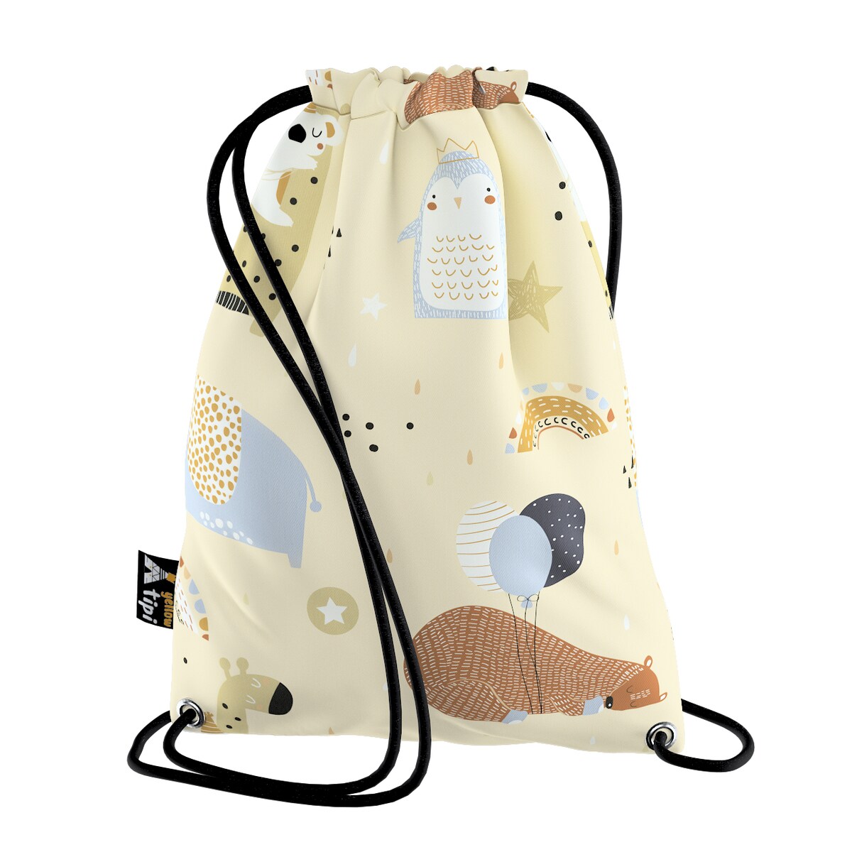 Worek plecak Kiddy, beżowy, 28x40cm, Magic Collection