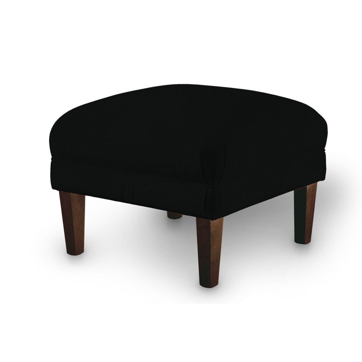 Podnóżek do fotela, głęboka czerń, 56 x 56 x 40 cm, Velvet