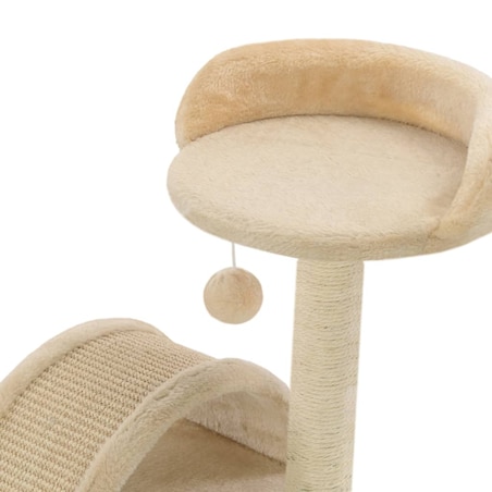 vidaXL Drapak dla kota z sizalowym słupkiem, 40 cm, beżowo-brązowy