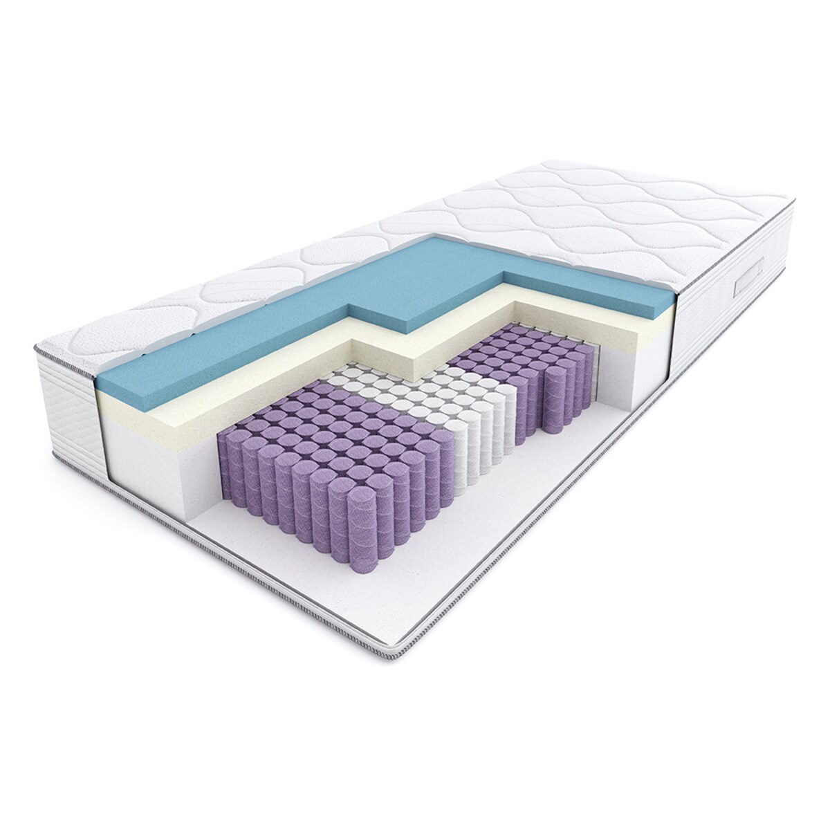 Materac 180x200 PULS marki PAN MATERAC średnio-twardy hybrydowy