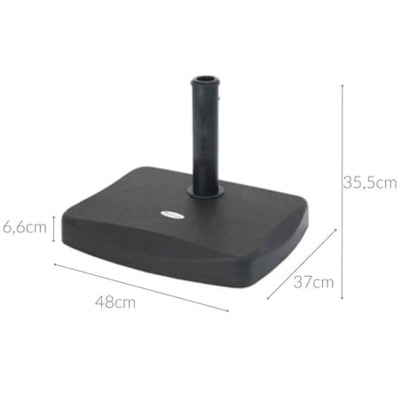 Stojak pod parasol ogrodowy, betonowa podstawa, 22 kg