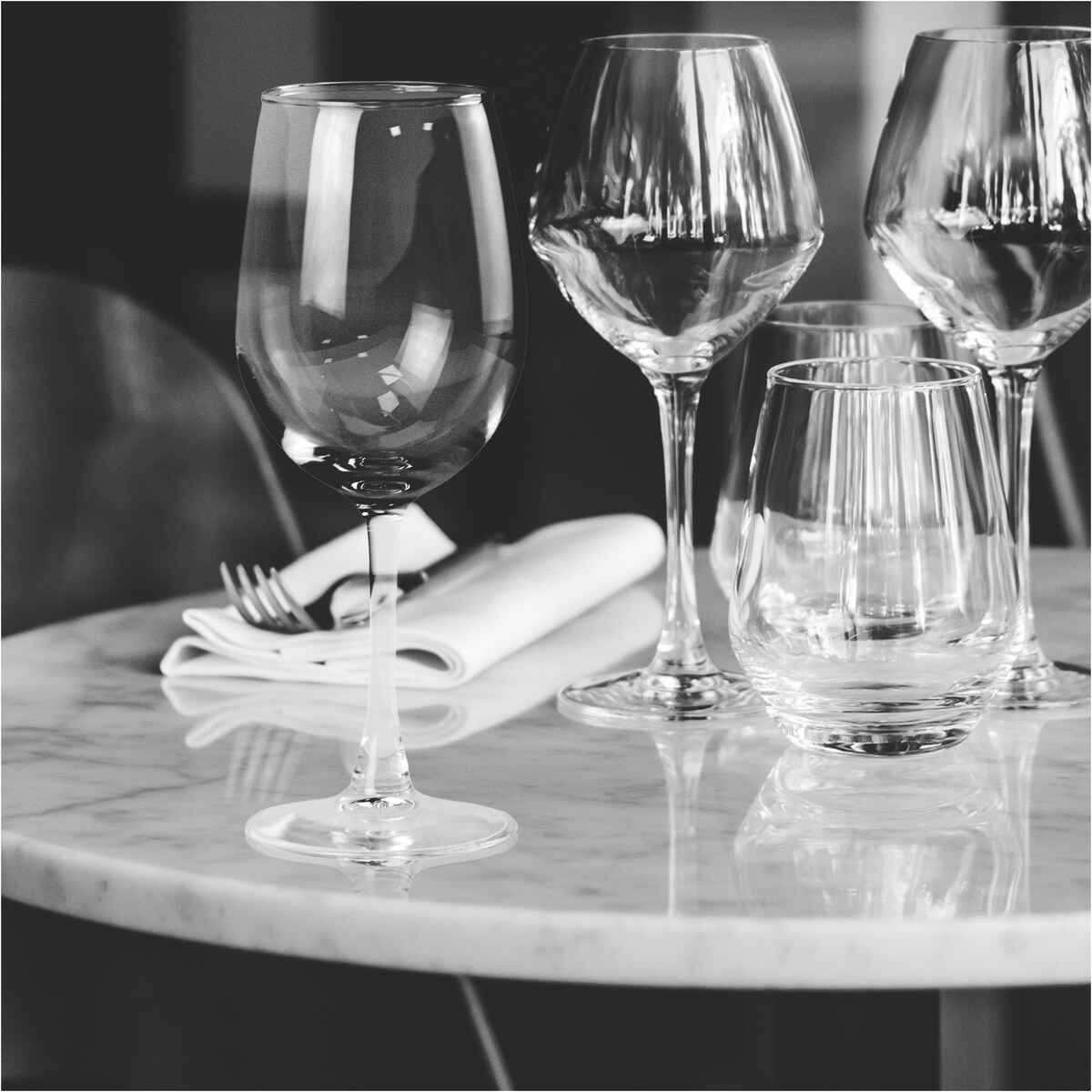 6X Kieliszki Do Wina Szampana Szklanki Eleganckie Szklane 465 Ml Zestaw