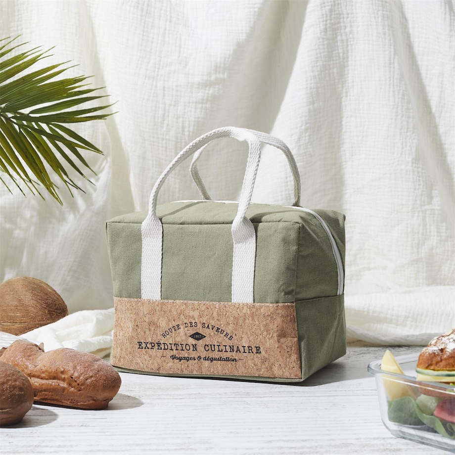 TORBA NA LUNCH Refreshing Cork 3L zielona termoizolacyjna