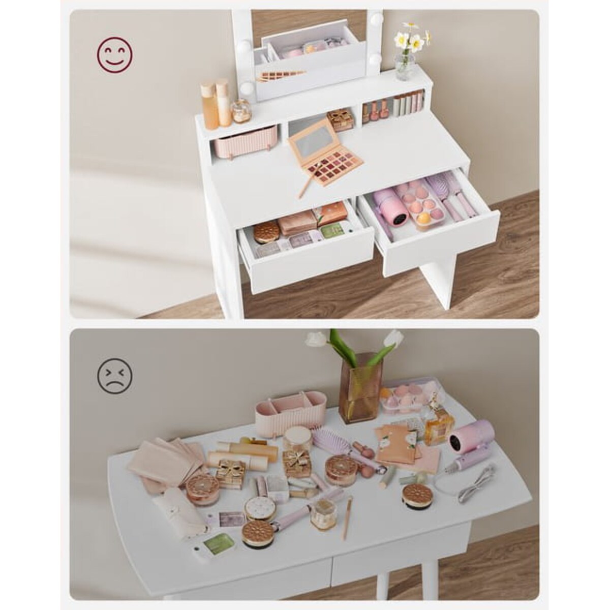 Toaletka Do Sypialni Pokoju Dla Kobiet Nastolatek Biała