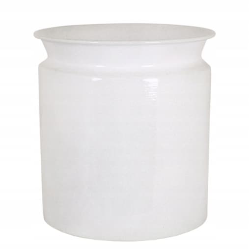 OSŁONKA DONICA WYSOKA BIAŁA 17cm doniczka metalowa do salonu prezent