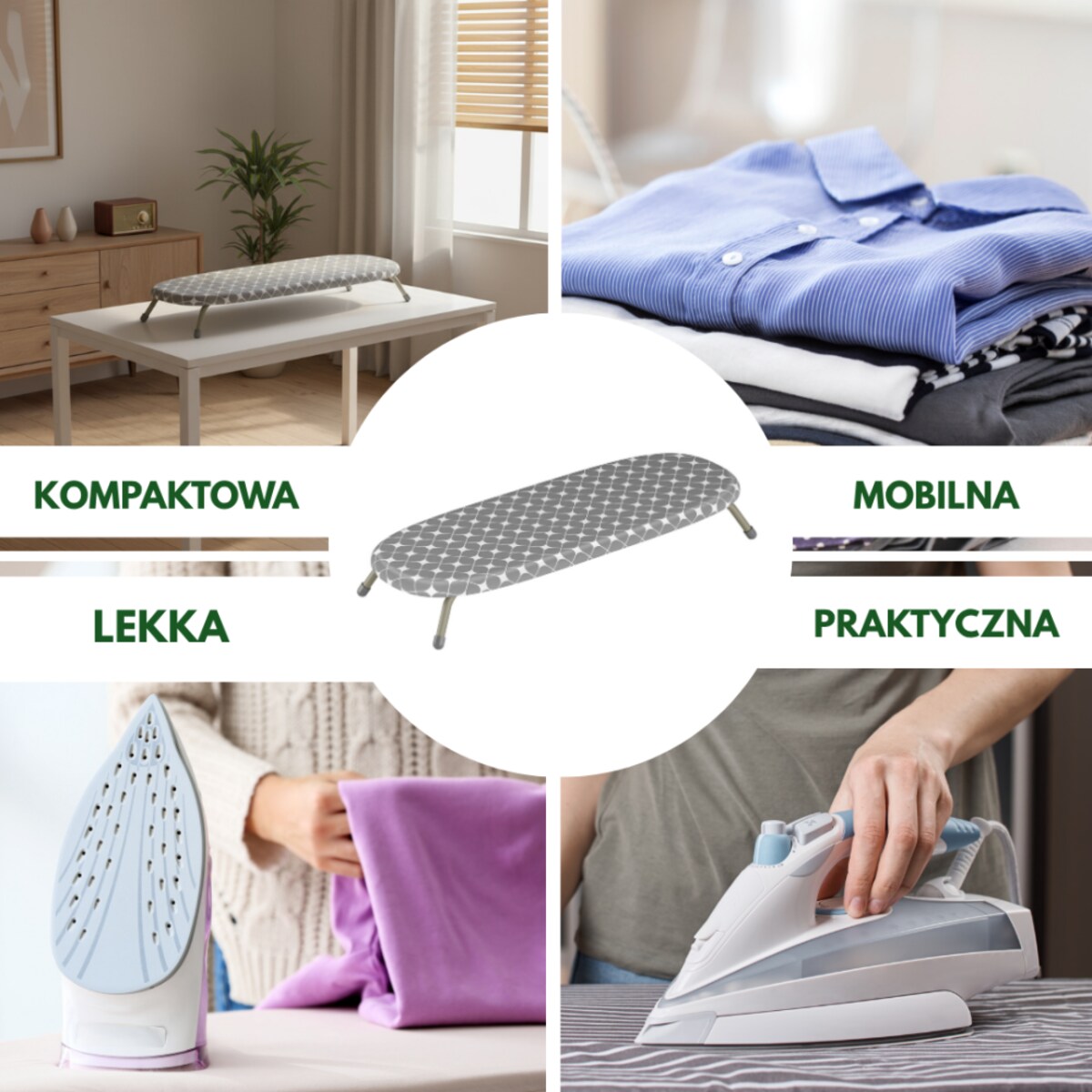 Deska do prasowania stołowa, szary, KINGHOFF