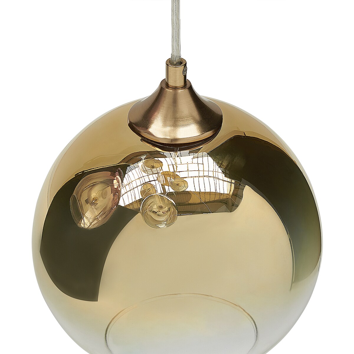 Lampa wisząca TOOMA Szkło Mosiężny