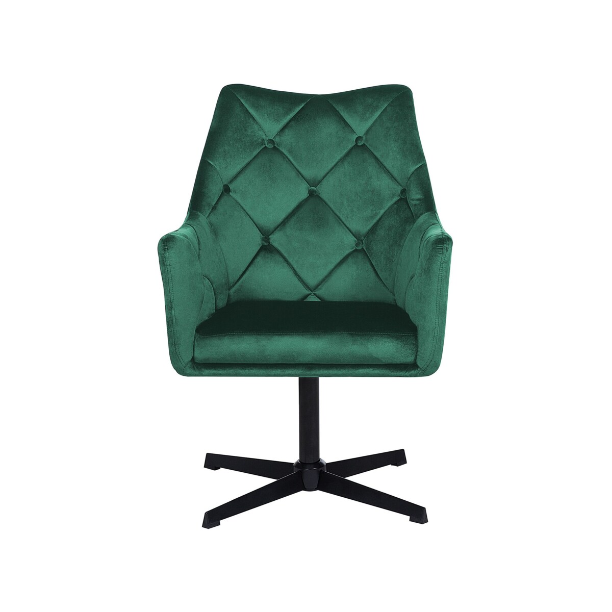 Fotel welurowy zielony VAKSALA