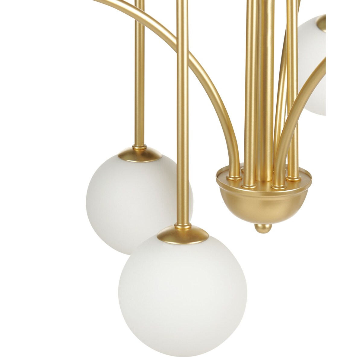 Żyrandol metalowy 6-punktowy złoty FORBES