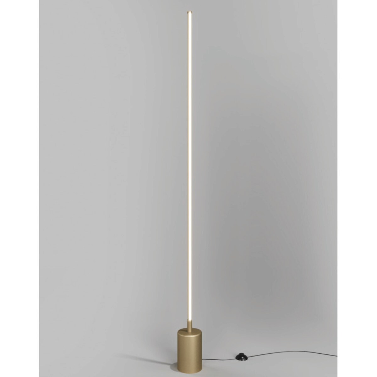 Prosta lampa podłogowa Flow MOD147FL-L20BSK1 mosiądz