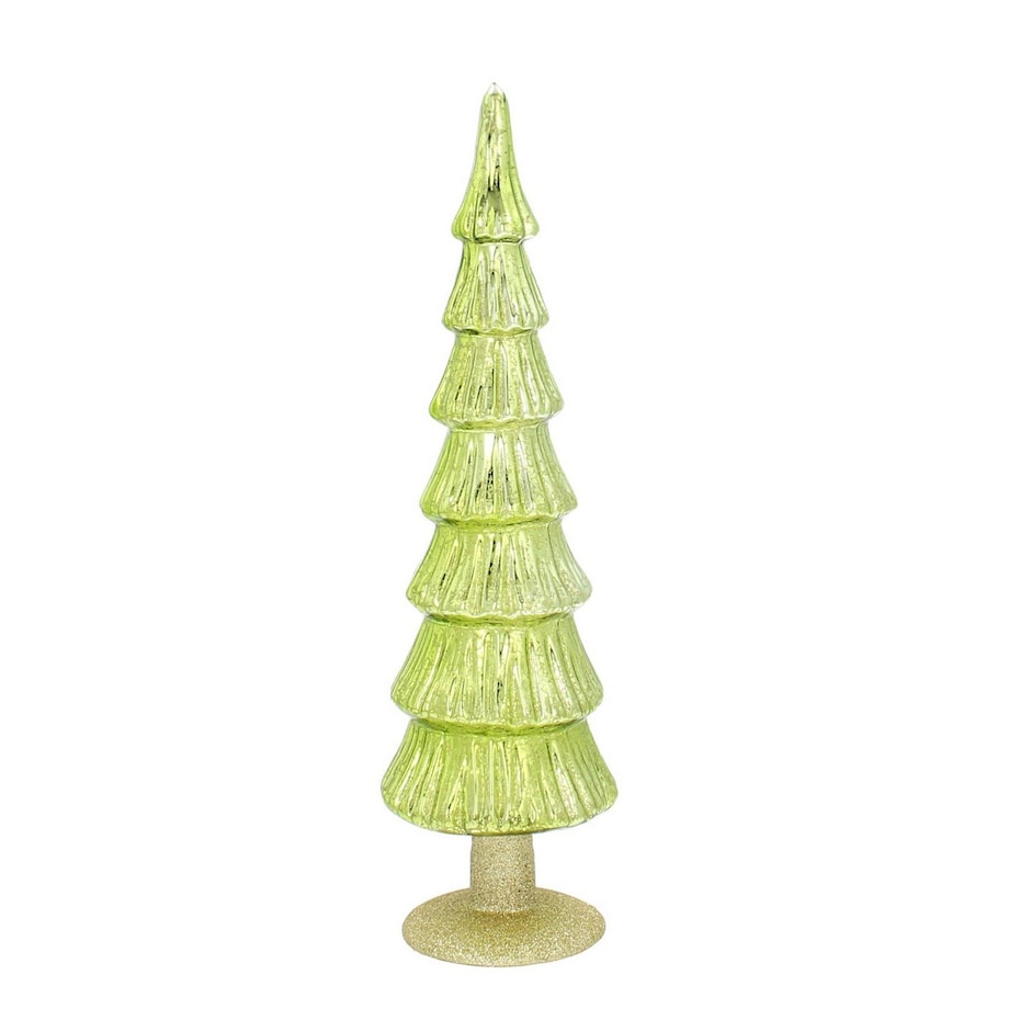 Dekoracja Green Christmas Tree 36cm boże narodzenie, święta, świąteczne, zielony-złoty, 10 x 36 cm