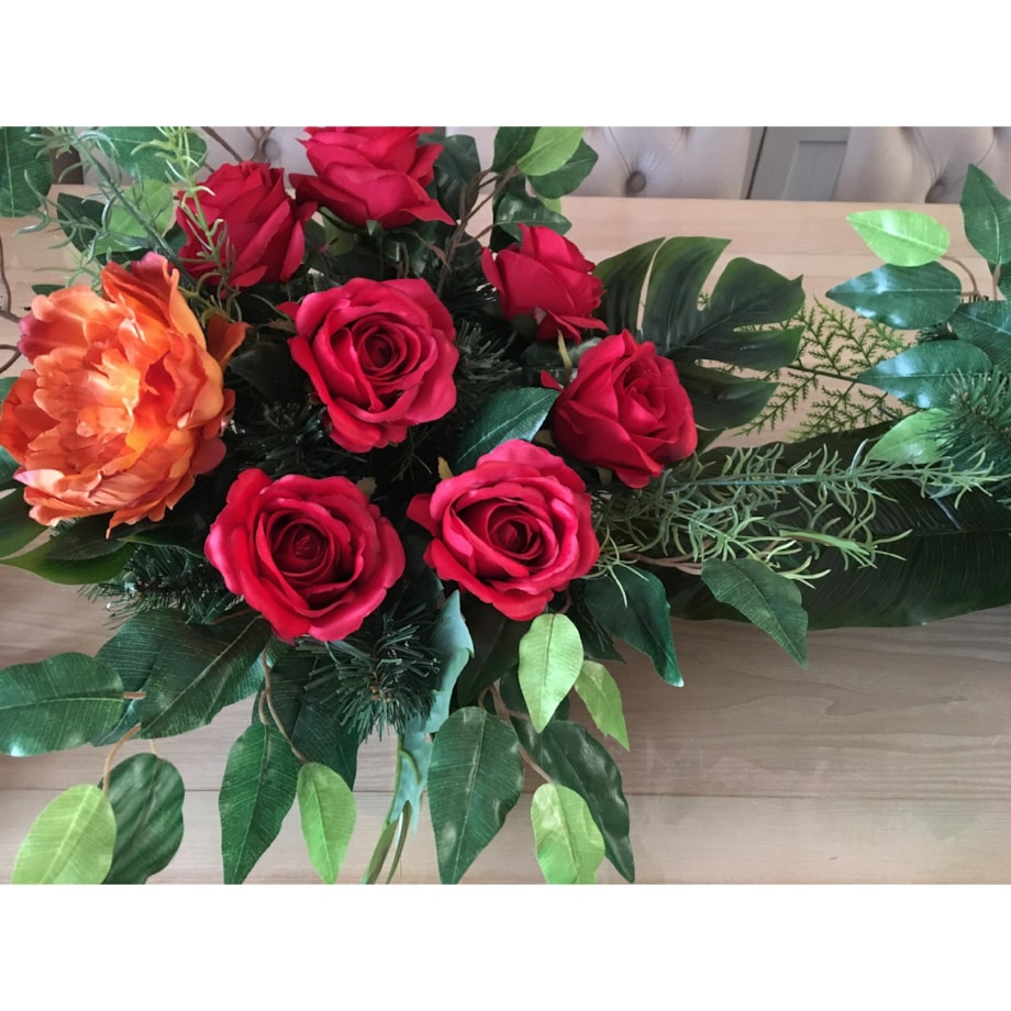 SZTUCZNA RÓŻA na wiązanki stroik bukiet kwiat