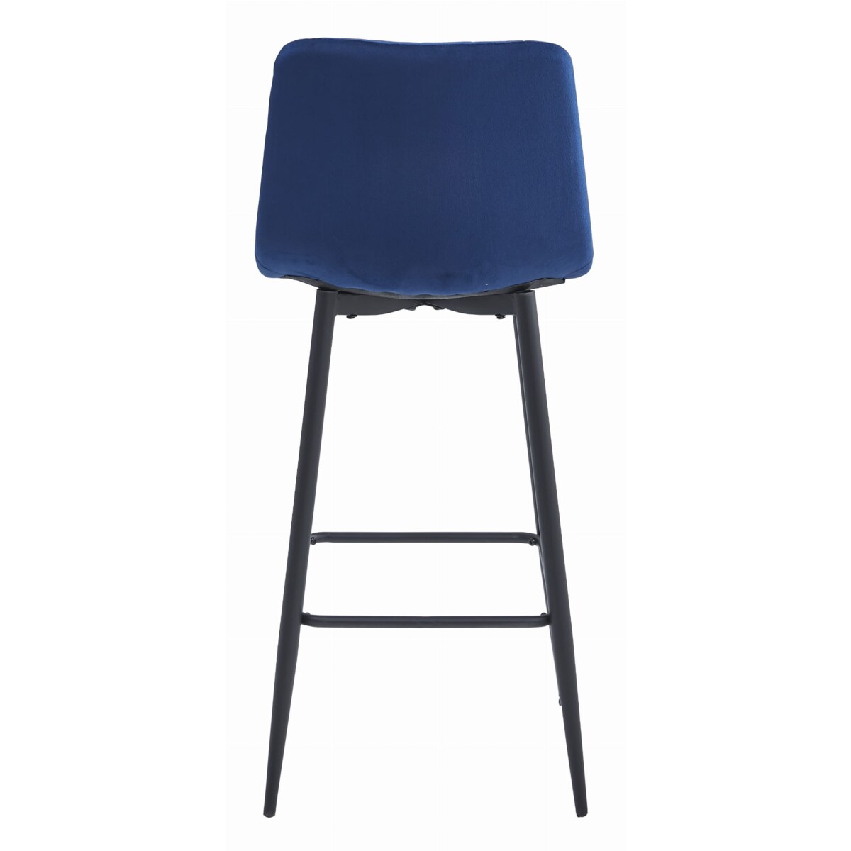 Hoker Do Jadalni Kuchni Baru Wysoki Pozza - Granat Aksamit / Nogi Czarne X 2