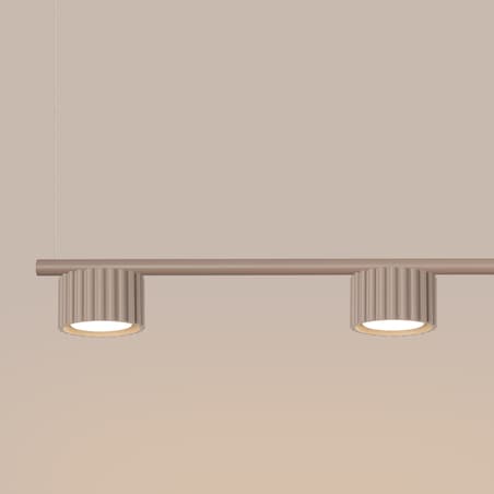 Żyrandol AURA 4 taupe Gx53