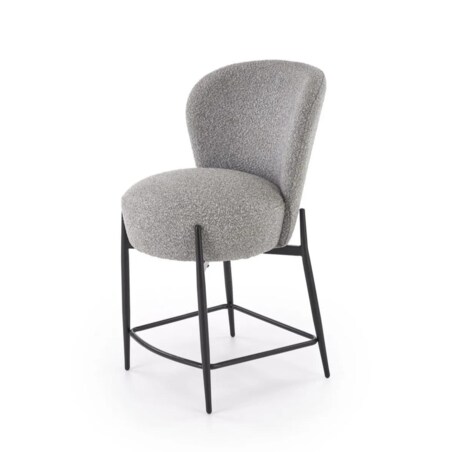 Hoker niski H126 VELVET szary