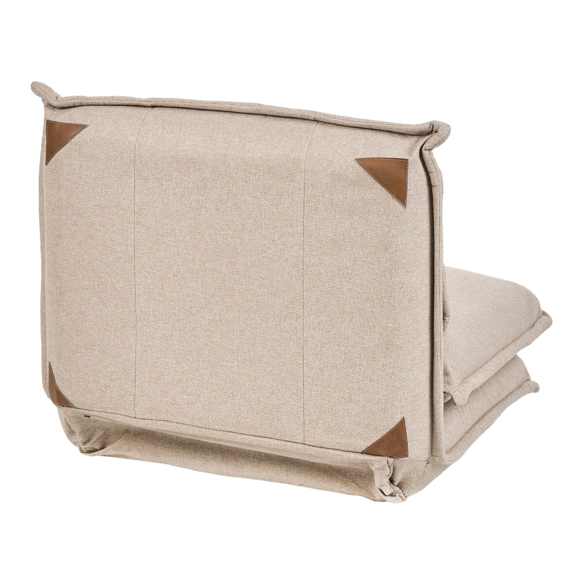 Fotel rozkładany z poduszką jednoosobowy DELLEN Beżowy