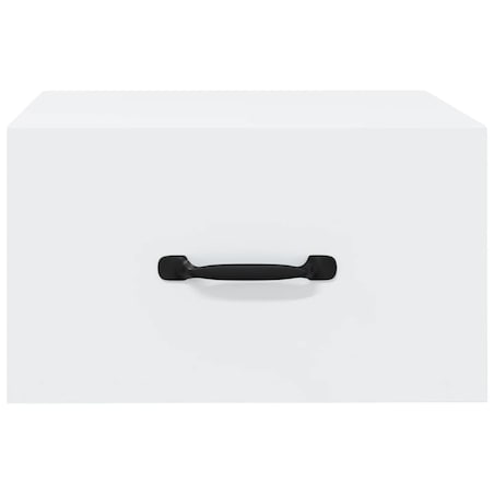 vidaXL Wisząca szafka nocna, biała, 35x35x20 cm