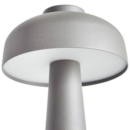 Bezprzewodowa lampa stołowa LED AGUSAN Ze ściemniaczem Metal Szary