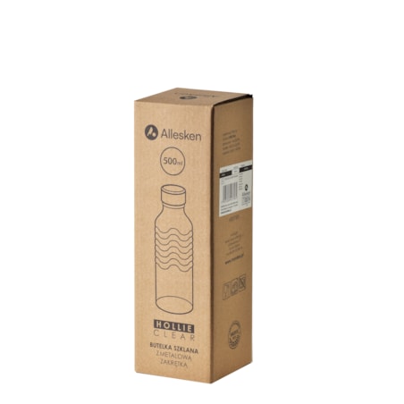 HOLLIE CLEAR Butelka 500ml 4,5x6,5xh22,5cm